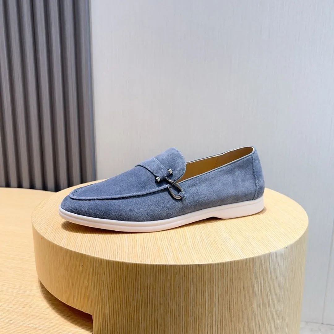 Men's Men's Shoes💰Men's Shoes💰440💰[loro piana] Couple's Style - The new moccasins are made of water-repellent treated suede uppers with rubber soles, a classic. The complex craftsmanship and meticulous structure make the shoes light and soft, allowing you to walk comfortably and freely. Perfect for wearing at the beach or out in the water during the summer. Women’s size: 35-40 Men’s size: 38-45